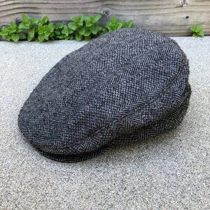 VTG TOTES Wool Blend News Boy Hat Men's One Size Tweed Adjustable Gatsby Cap​​